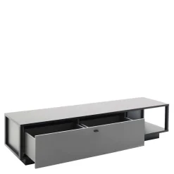 Wohnen Wohnwände<Designer-Wohnwand Möbel in Grau - Ridona (dreiteilig)