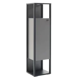 Wohnen Wohnwände<Designer-Wohnwand Möbel in Grau - Ridona (dreiteilig)