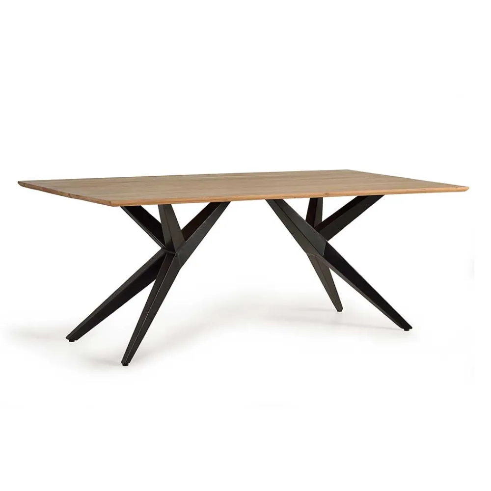 Wohnen Tische<Design-Esstisch mit Massivholzplatte Akazie - Annipurk