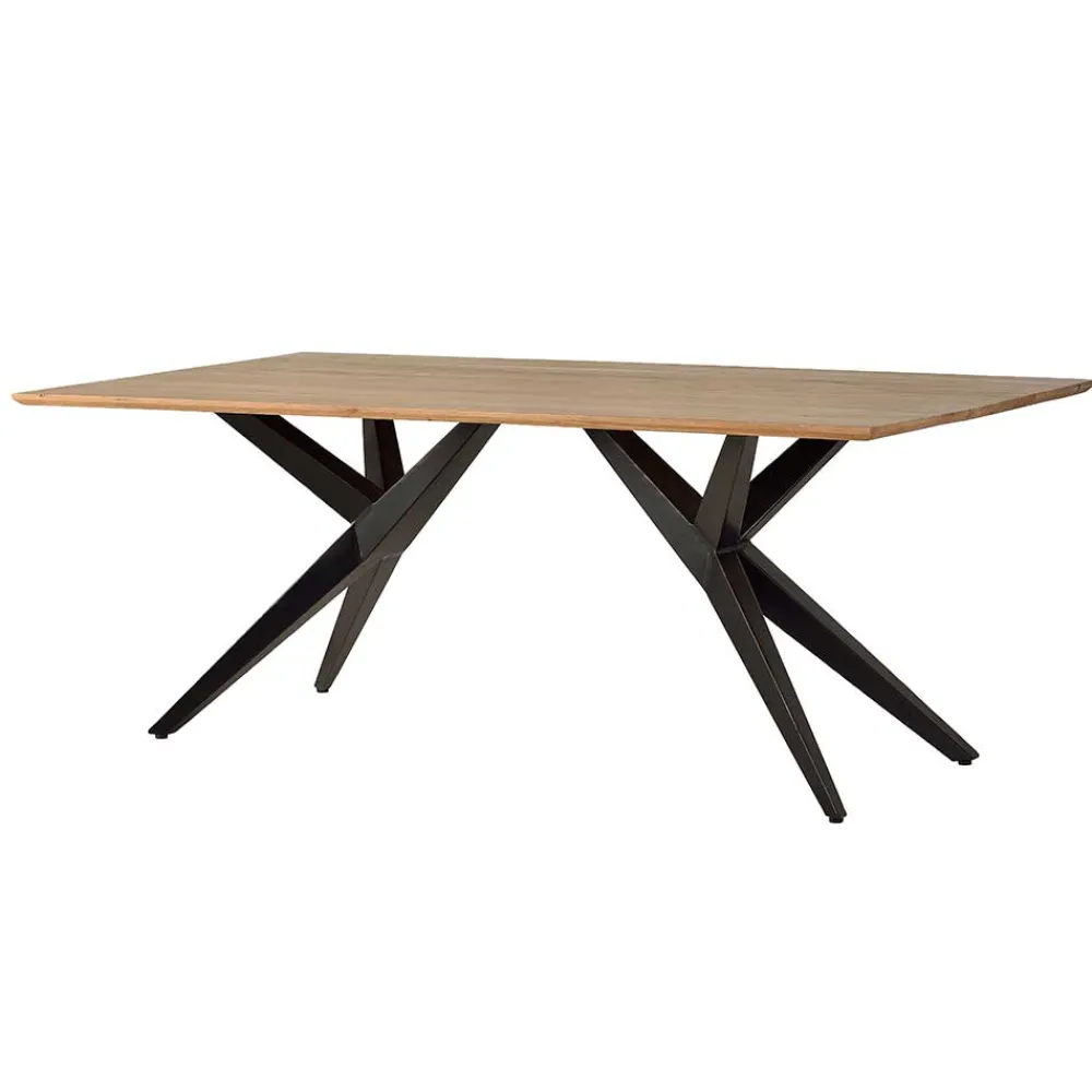 Wohnen Tische<Design-Esstisch mit Massivholzplatte Akazie - Annipurk