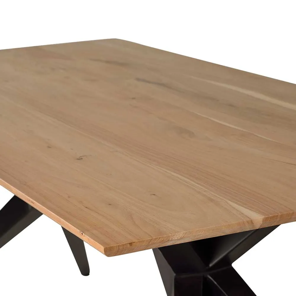 Wohnen Tische<Design-Esstisch mit Massivholzplatte Akazie - Annipurk