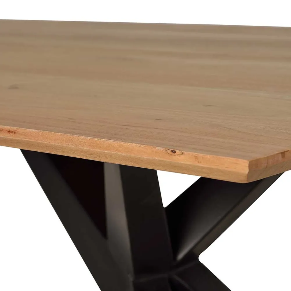 Wohnen Tische<Design-Esstisch mit Massivholzplatte Akazie - Annipurk