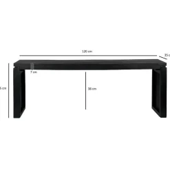 Wohnen Sitzbank<Design-Garderobenbank in Schwarz - Andarina