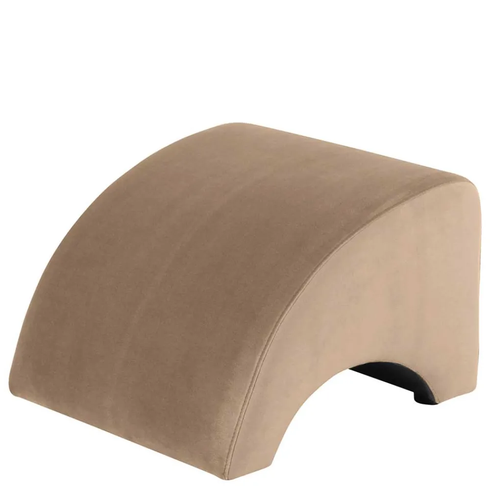 Wohnen Hocker<Designhocker in Beige Samtvelours - Ulada
