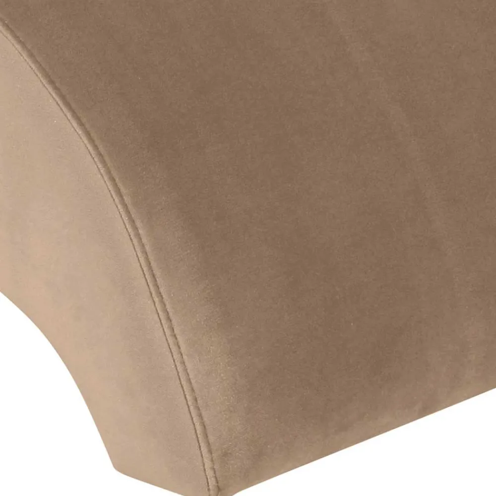 Wohnen Hocker<Designhocker in Beige Samtvelours - Ulada