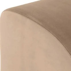 Wohnen Hocker<Designhocker in Beige Samtvelours - Ulada