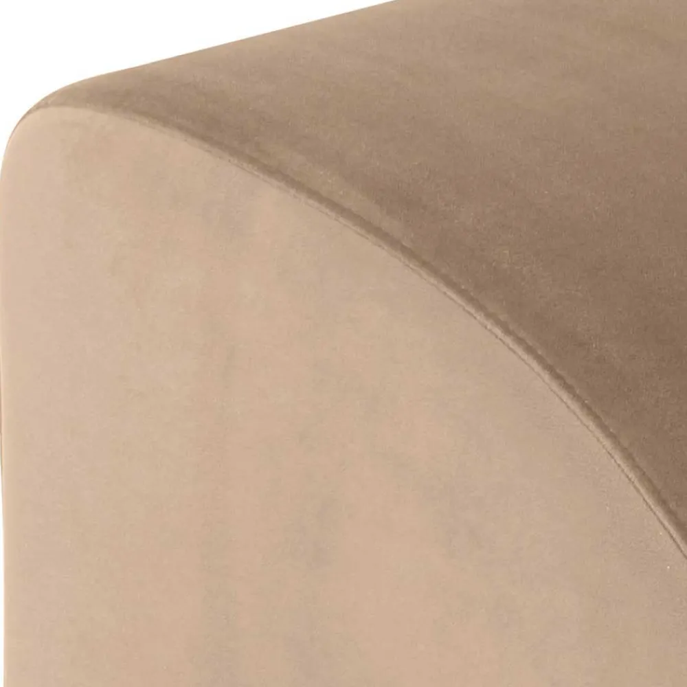Wohnen Hocker<Designhocker in Beige Samtvelours - Ulada