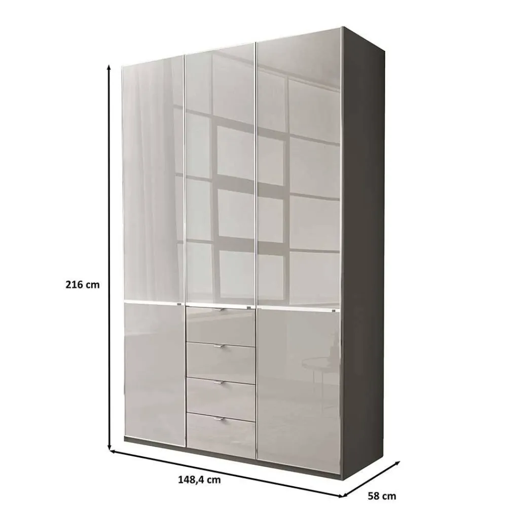 Wohnen Kleiderschränke|Schränke<Design-Kleiderschrank mit vier Schubladen - Korcula
