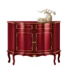 Wohnen Kommoden<Design-Kommode in Rot und Gold - Julya