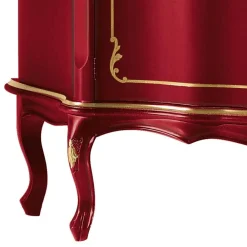 Wohnen Kommoden<Design-Kommode in Rot und Gold - Julya