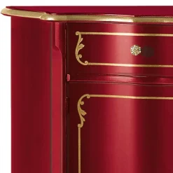 Wohnen Kommoden<Design-Kommode in Rot und Gold - Julya