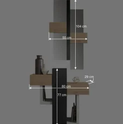 Wohnen Garderoben<Designmöbel & Spiegel für Flur - Roven (zweiteilig)