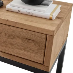 Wohnen Kommoden<Design-Nachttisch aus Wildeiche Massivholz - Sangre
