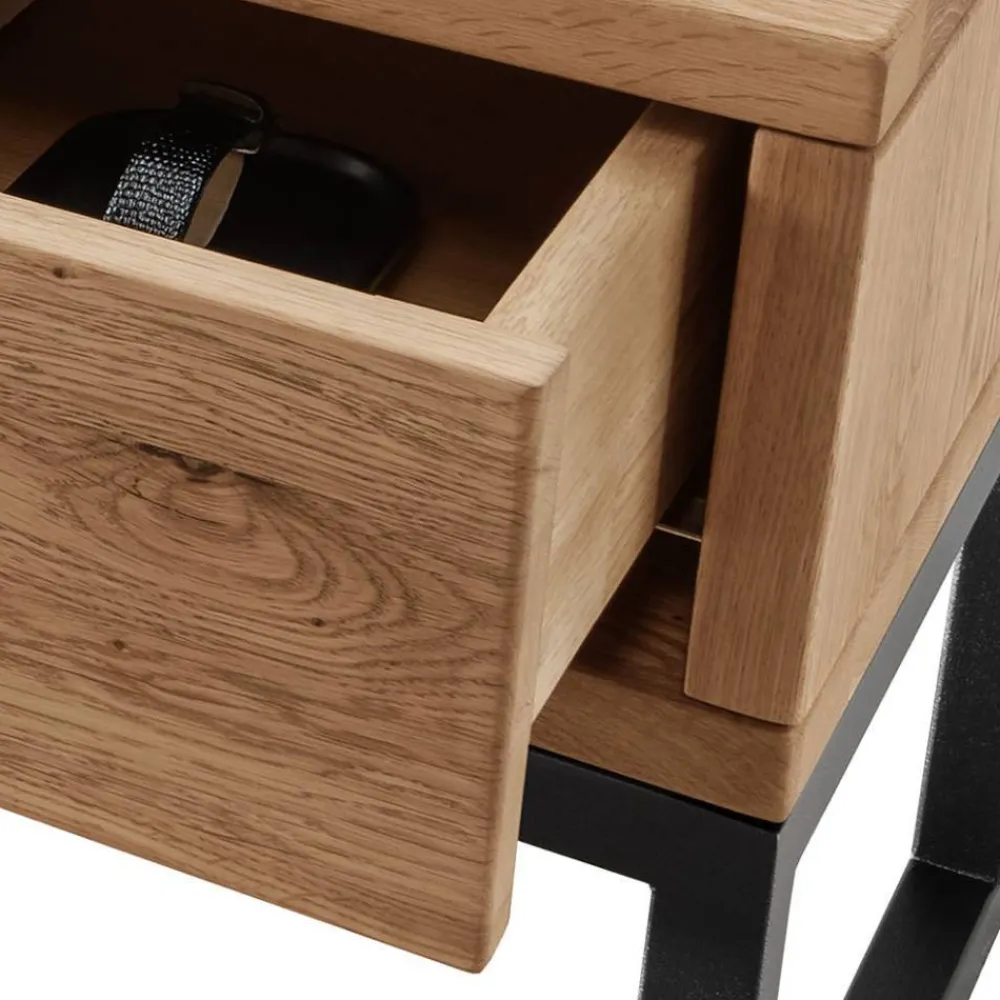 Wohnen Kommoden<Design-Nachttisch aus Wildeiche Massivholz - Sangre