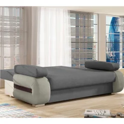 Wohnen Betten|Sofas<Design-Schlafsofa in Grau und Hellgrau - Blascina