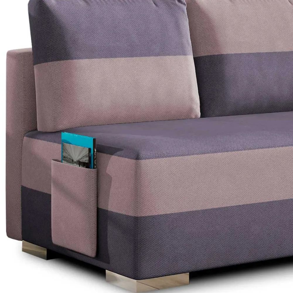 Wohnen Sofas<Design-Schlafsofa in Mauve und Altrosa - Mamboria