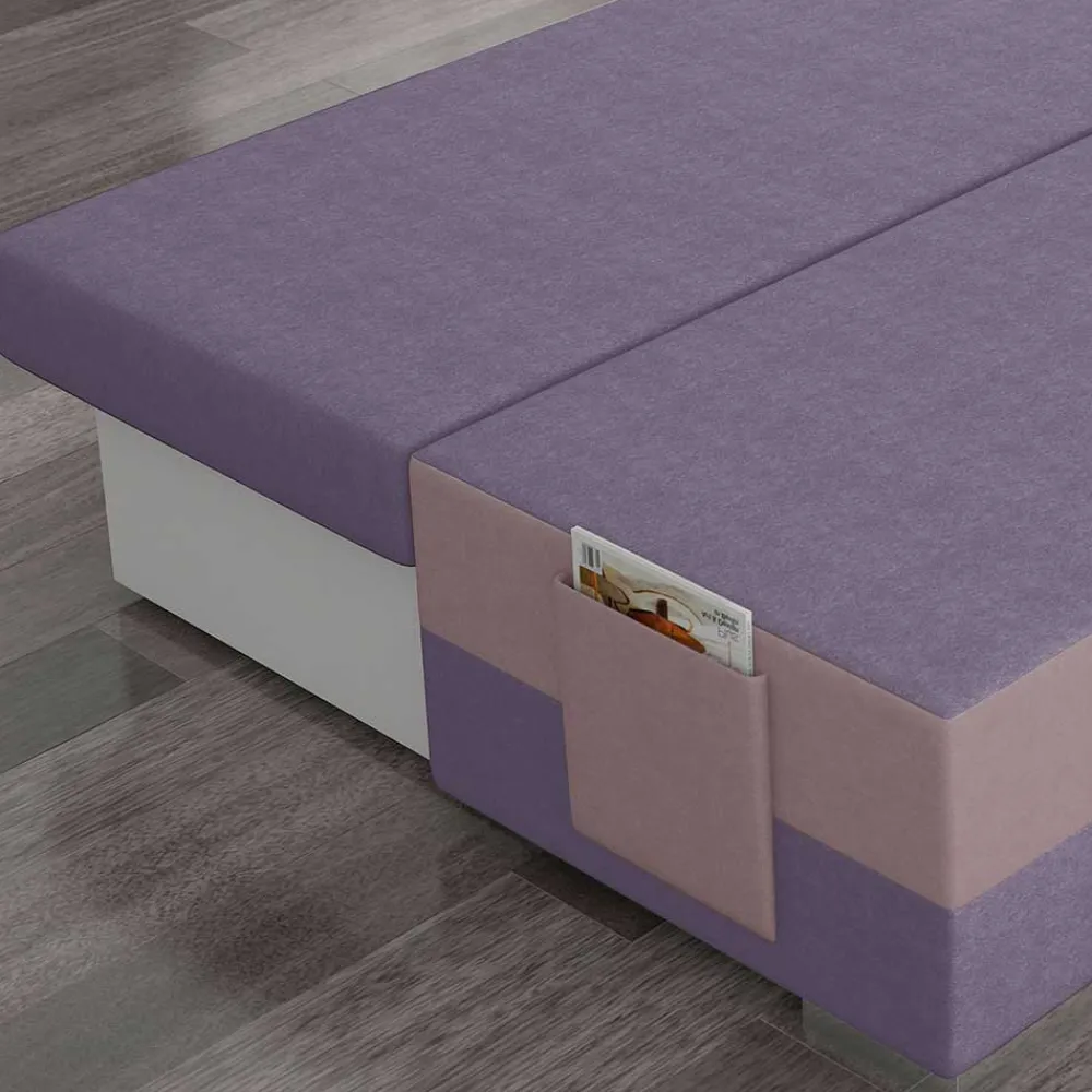 Wohnen Sofas<Design-Schlafsofa in Mauve und Altrosa - Mamboria
