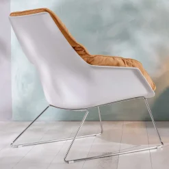 Wohnen Sessel|Stühle<Designsessel in Gelb und Weiß - Navarra (2er Set)
