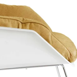 Wohnen Sessel|Stühle<Designsessel in Gelb und Weiß - Navarra (2er Set)