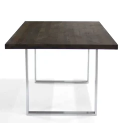 Wohnen Tische<Designtisch aus Nussbaum Holz & Edelstahl - Yocha