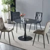 Wohnen Tische<Designtisch aus Sinterstein mit Trompetenfuß - Memphis