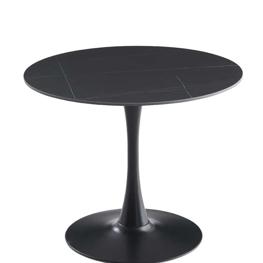 Wohnen Tische<Designtisch aus Sinterstein mit Trompetenfuß - Memphis