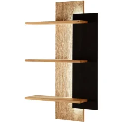 Wohnen Regale<Design-Wandregal aus Wildeiche Massivholz - Ribadon