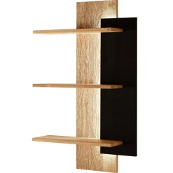 Wohnen Regale<Design-Wandregal aus Wildeiche Massivholz - Ribadon