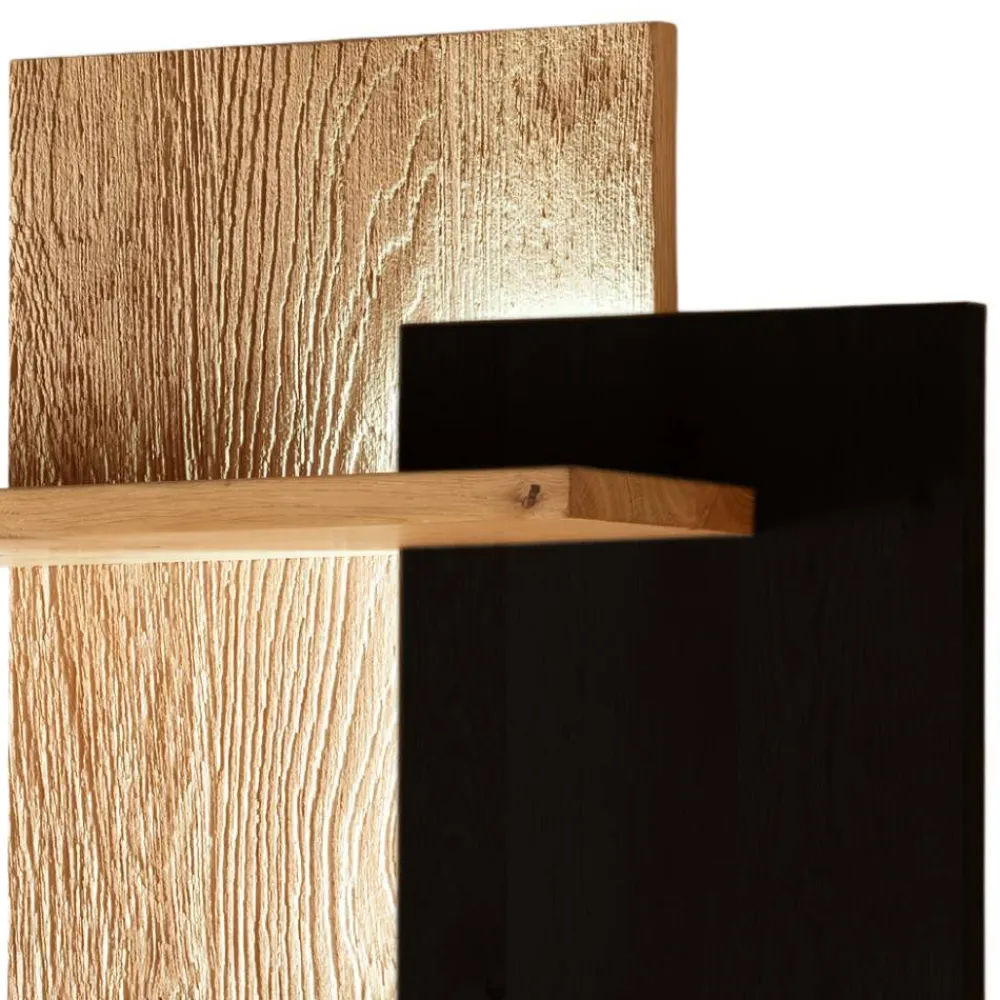 Wohnen Regale<Design-Wandregal aus Wildeiche Massivholz - Ribadon
