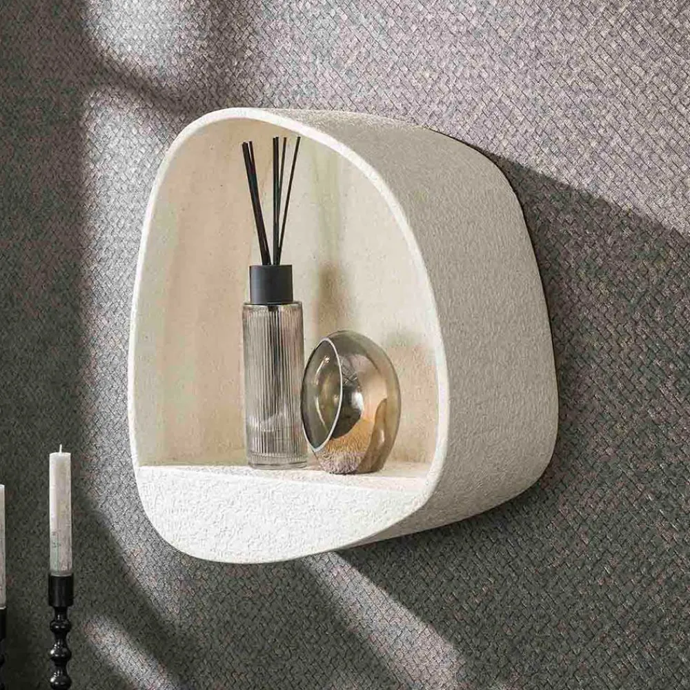 Wohnen Regale<Design-Wandregal in Beige - Mayo