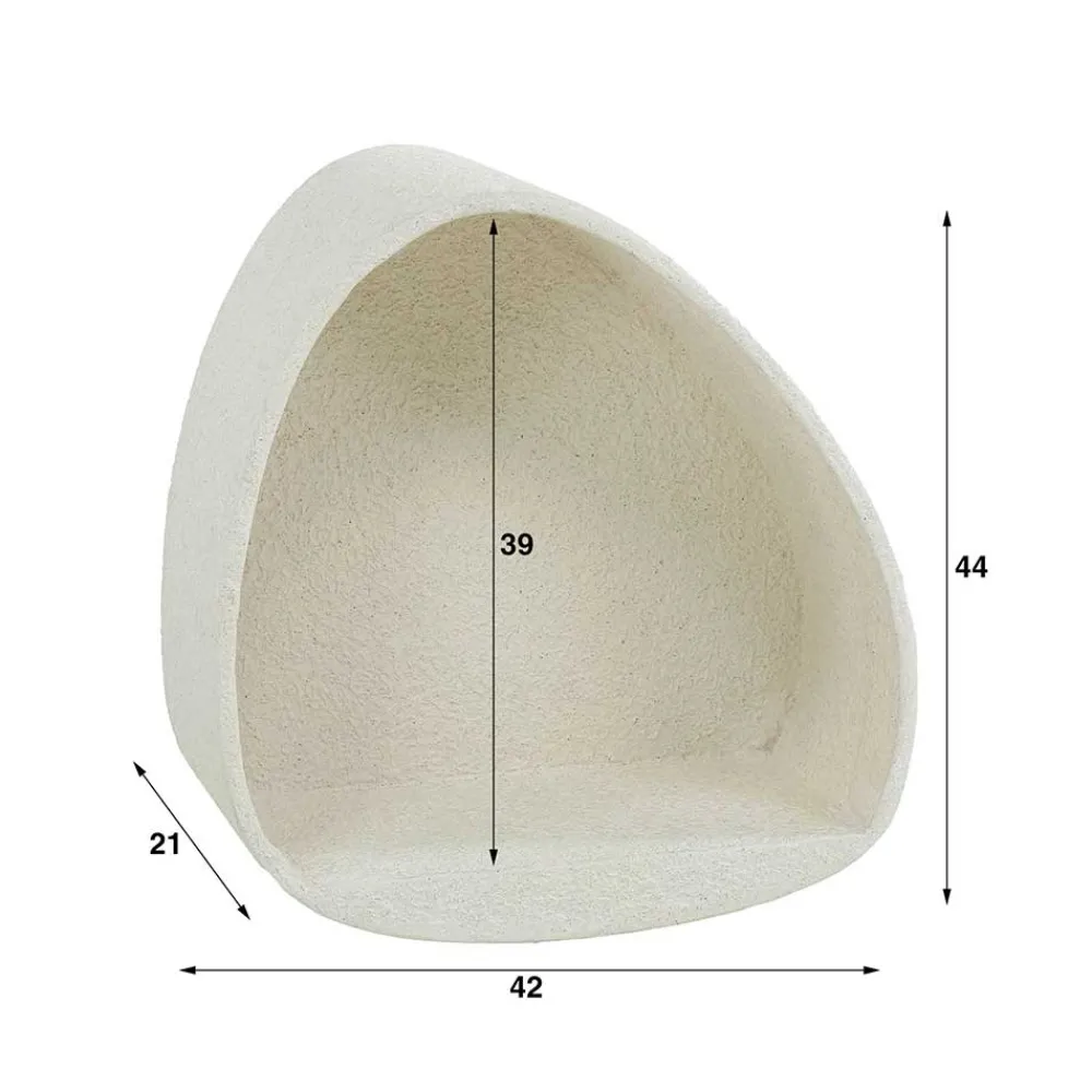 Wohnen Regale<Design-Wandregal in Beige - Mayo