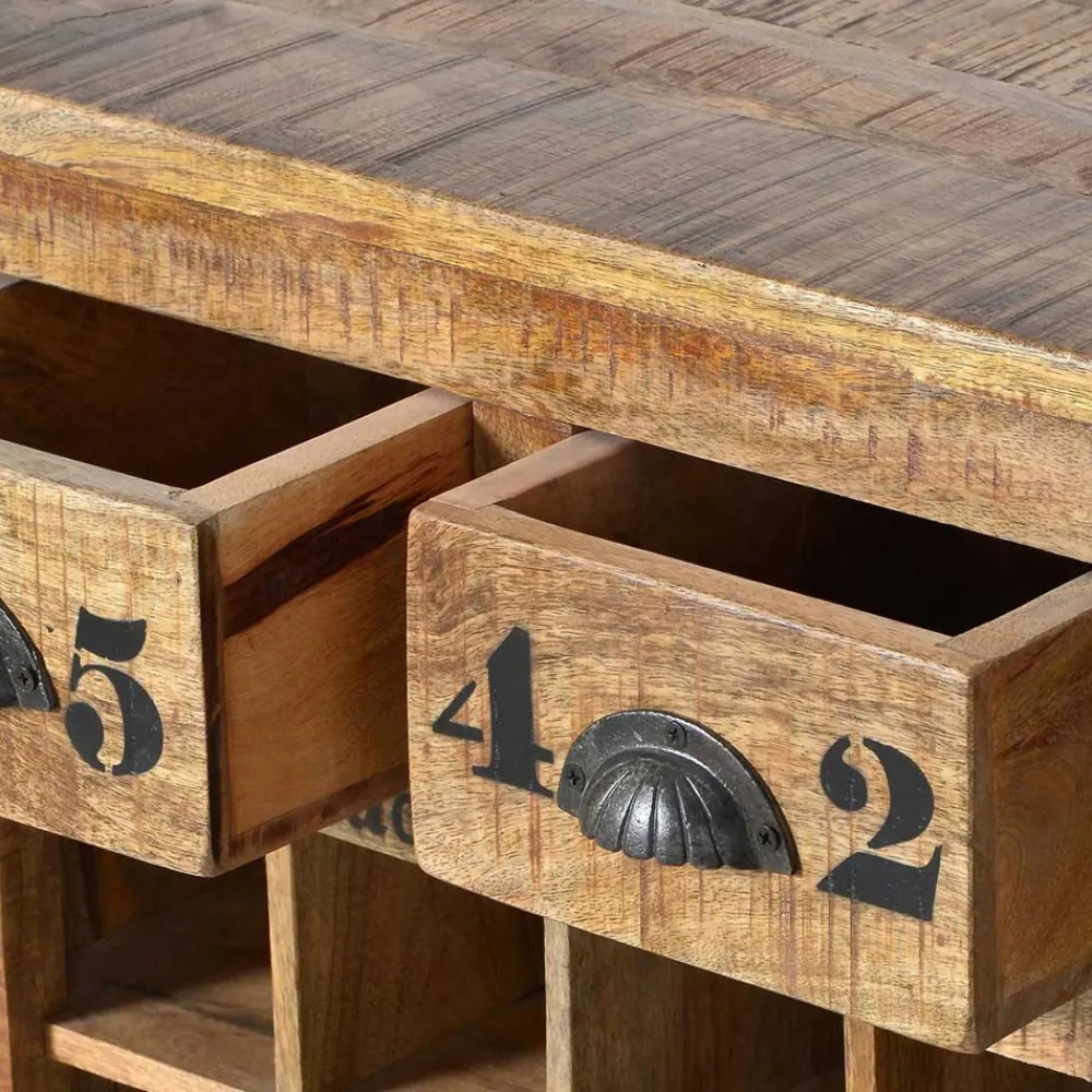 Wohnen Regale<Design-Weinregal Indri aus Mangoholz