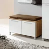 Wohnen Sitzbank<Dielenbank Wynoca mit Weißglas