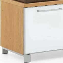 Wohnen Sitzbank<Dielenbank Wynoca mit Weißglas