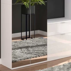 Wohnen Garderoben<Dieleneinrichtung Möbel Block in Weiß HG - Ejulia (dreiteilig)