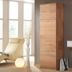 Wohnen Schränke<Dielenkleiderschrank Coestra aus Kernbuche Massivholz