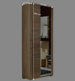 Wohnen Schränke<Dielenkleiderschrank Xesta in Sonoma Eiche