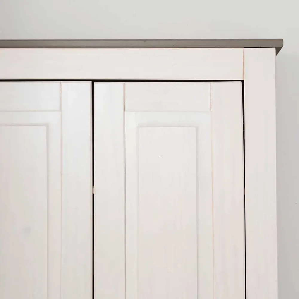 Wohnen Schränke<Dielenschrank in Weiß mit Grau - Lucasario