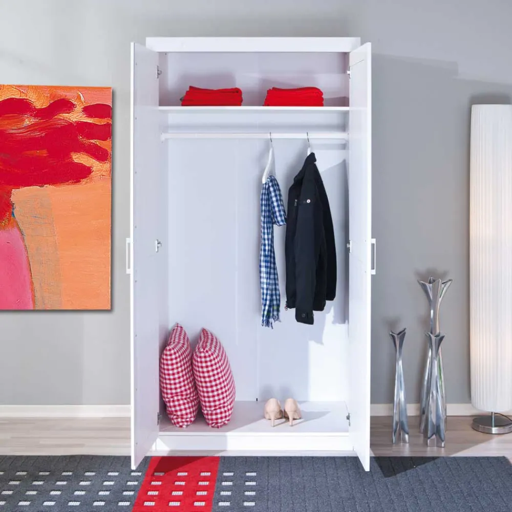 Wohnen Kleiderschränke<Dielenschrank Nabrosia in Weiß