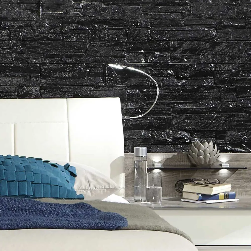 Wohnen Betten<Doppelbett Symonya mit Polsterkopfteil in Creme