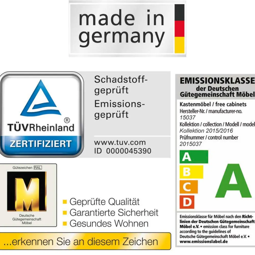 Wohnen Betten<Doppelbett Symonya mit Polsterkopfteil in Creme