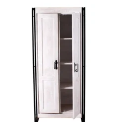 Wohnen Schränke<Doppeltür Schrank in Weiß & Schwarz - Crenada