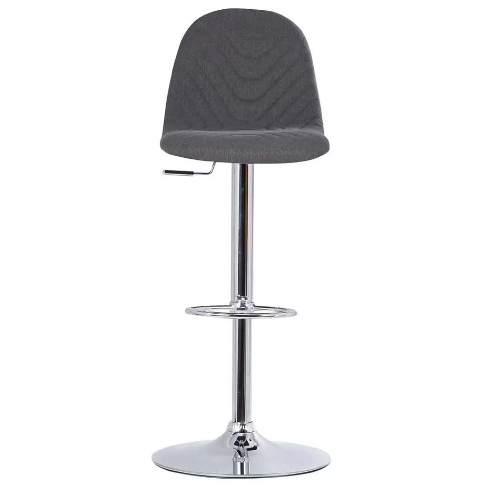 Wohnen Hocker<Drehbare Barstühle in Anthrazit - Typon (2er Set)