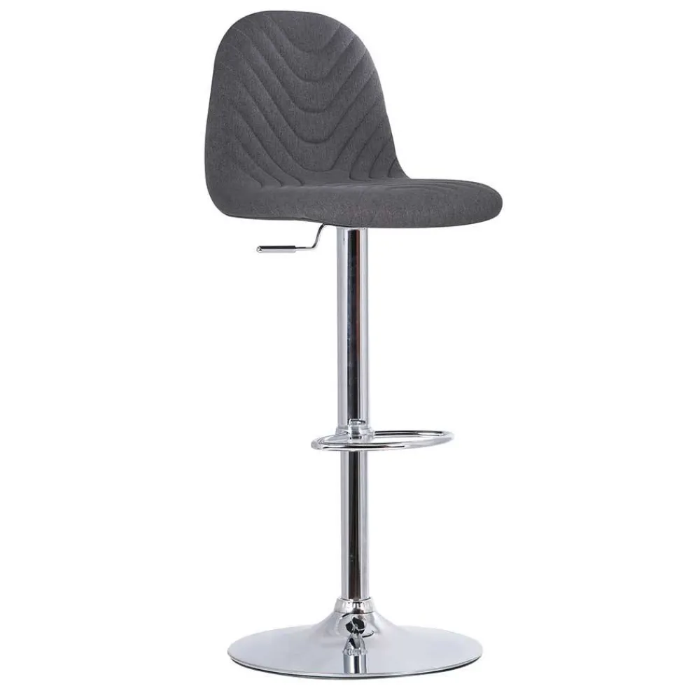 Wohnen Hocker<Drehbare Barstühle in Anthrazit - Typon (2er Set)