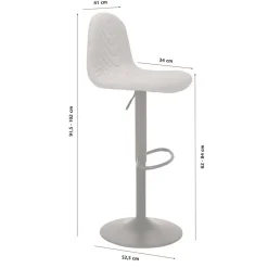 Wohnen Hocker<Drehbare Barstühle in Anthrazit - Typon (2er Set)