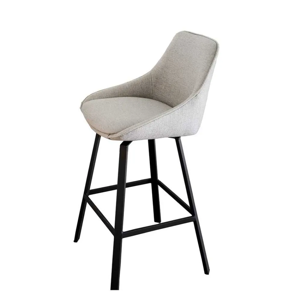 Wohnen Hocker<Drehbare Barstühle in Beige - Taja (2er Set)