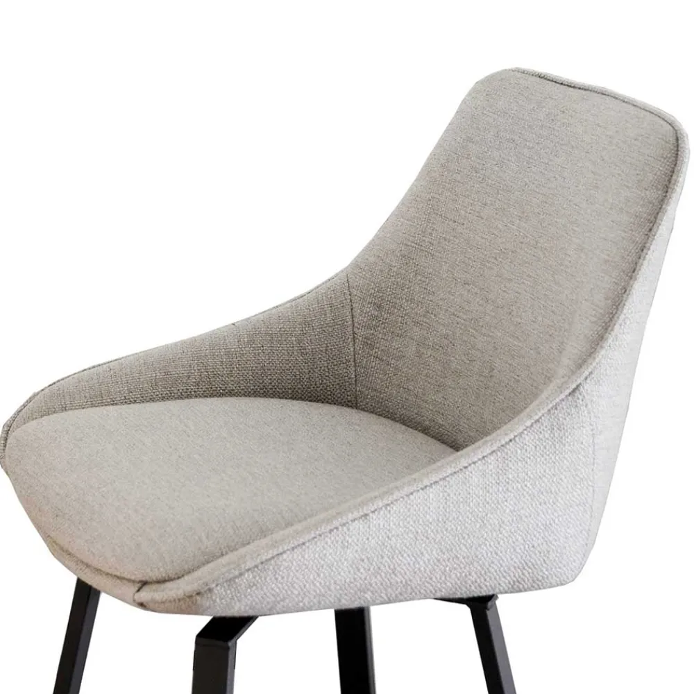 Wohnen Hocker<Drehbare Barstühle in Beige - Taja (2er Set)