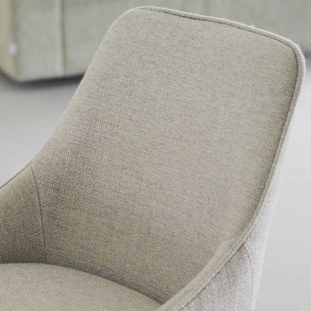 Wohnen Hocker<Drehbare Barstühle in Beige - Taja (2er Set)