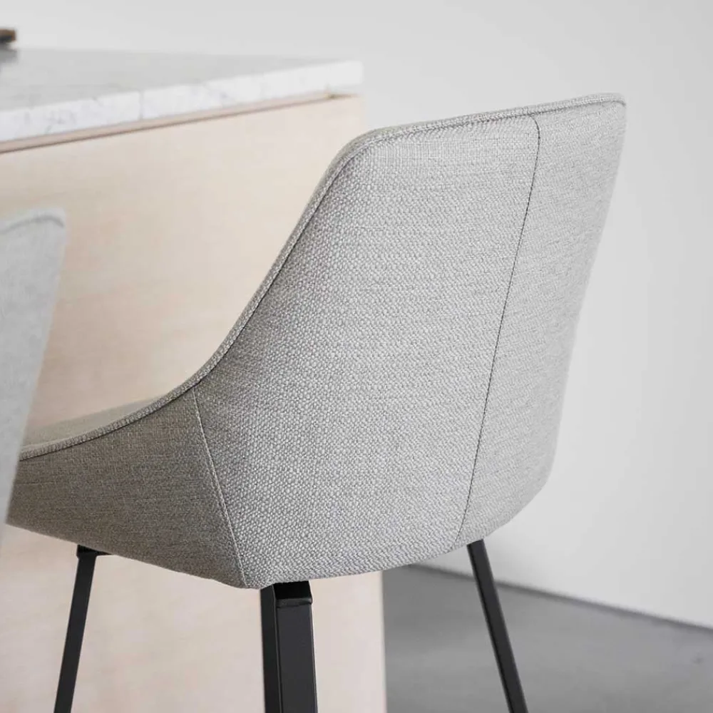 Wohnen Hocker<Drehbare Barstühle in Beige - Taja (2er Set)