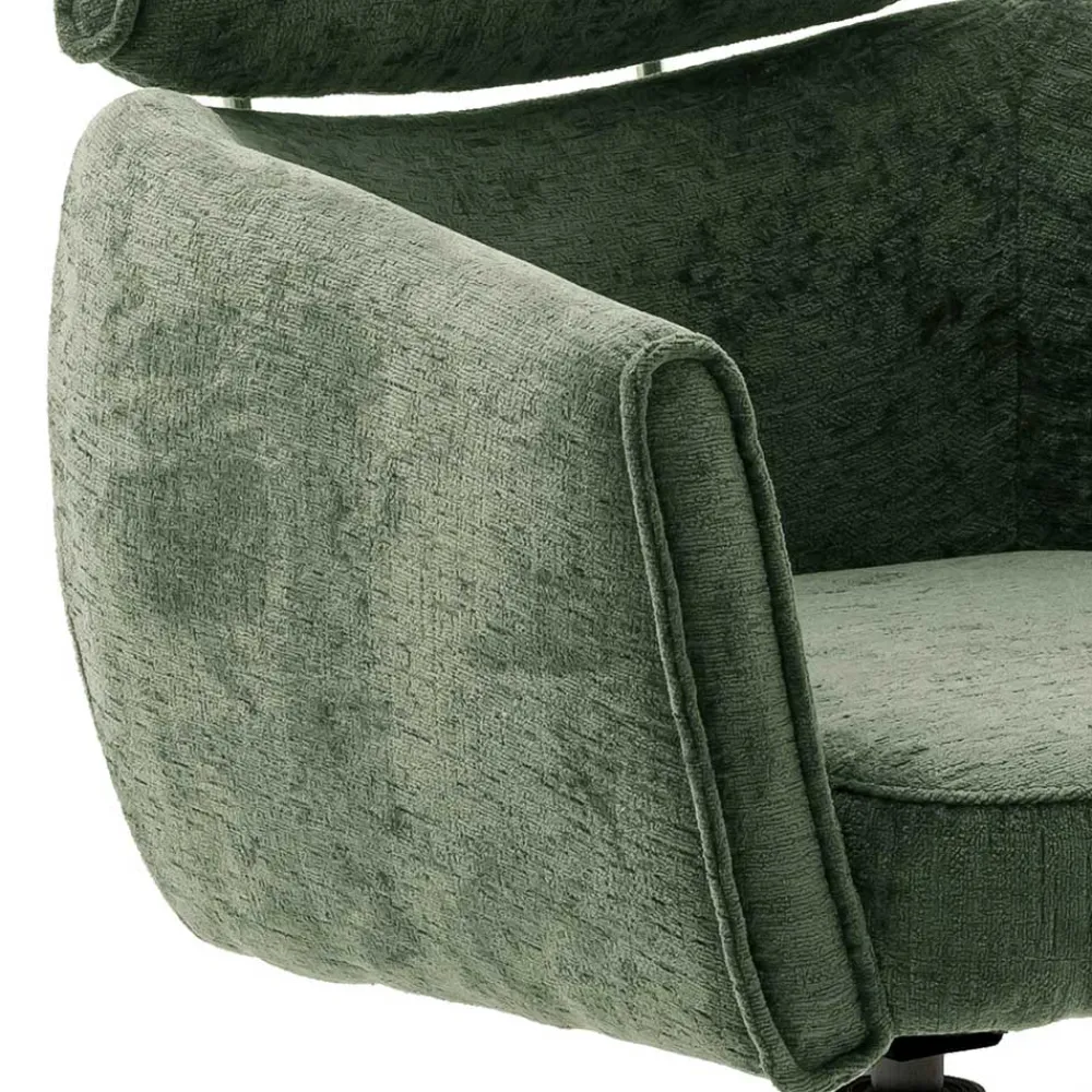 Wohnen Stühle<Drehbare Esszimmerstühle in Oliv Grün - Unkorian (2er Set)